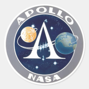 Apollo-Programm Logo Runder Aufkleber