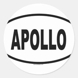 APOLLO RUNDER AUFKLEBER