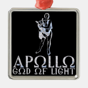 Apollo Silbernes Ornament