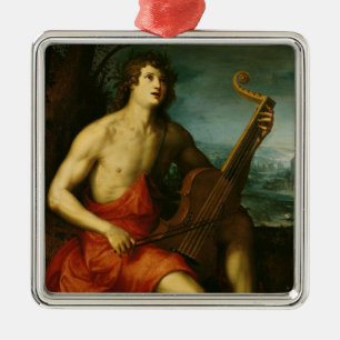 Apollo Silbernes Ornament