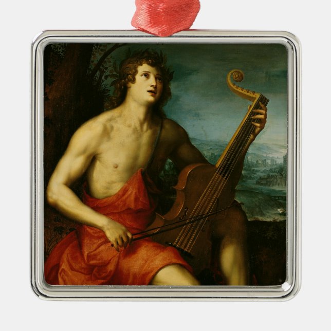 Apollo Silbernes Ornament (Vorne)