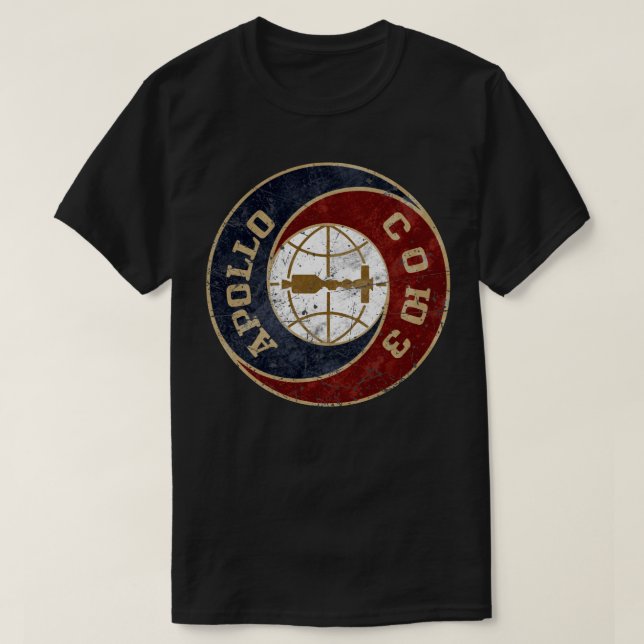 Apollo Soyuz Weltraumforschung T-Shirt (Design vorne)