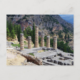 Apollo-Tempel - Delphi Postkarte