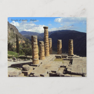 Apollo-Tempel - Delphi Postkarte