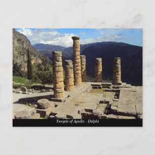 Apollo-Tempel - Delphi Postkarte