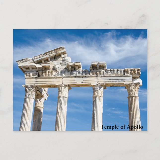 Apollo-Tempel Postkarte (Vorderseite)