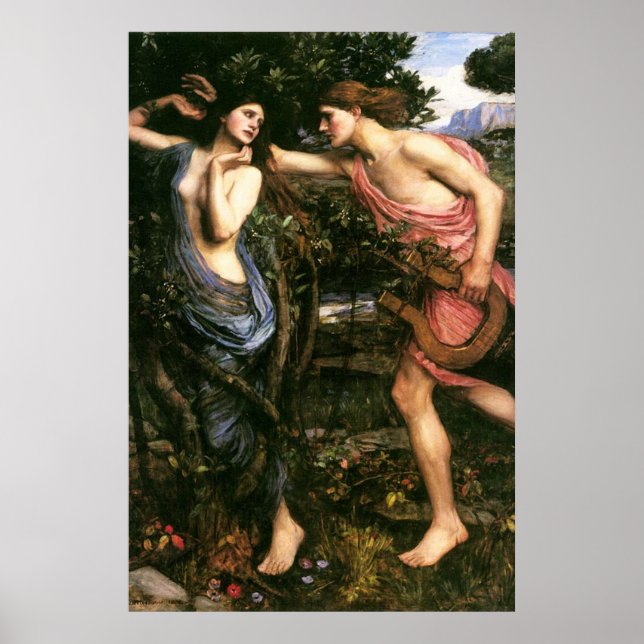Apollo und Daphne von John William Waterhouse -190 Poster (Vorne)