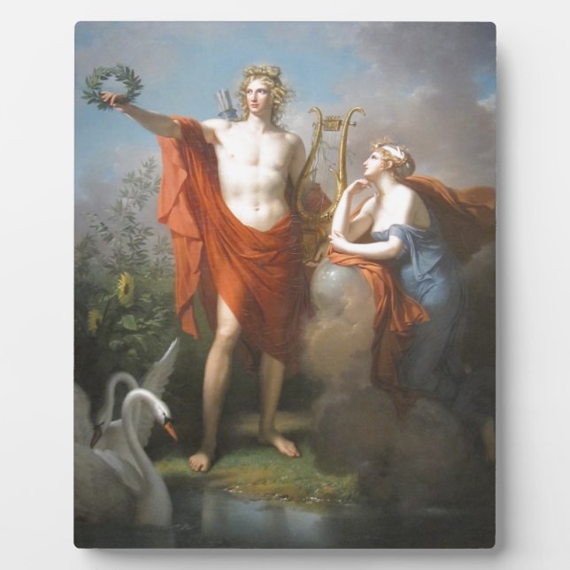 Apollo und die Musen Fotoplatte (Vorderseite)