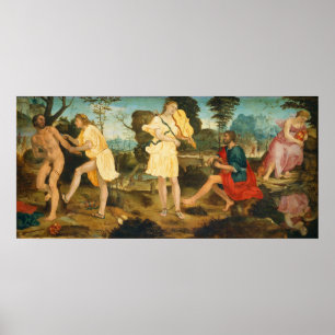 Apollo und Marsyas - M. Anselmi Fine Art Poster