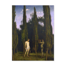 Apollo und Marsyas von Hans Thoma Postcard