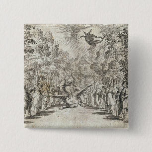 Apollo ungefähr, zum der Pythonschlange, 'vom La Button