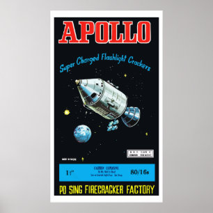 Apollo (Vintager chinesischer Firecracker) Poster