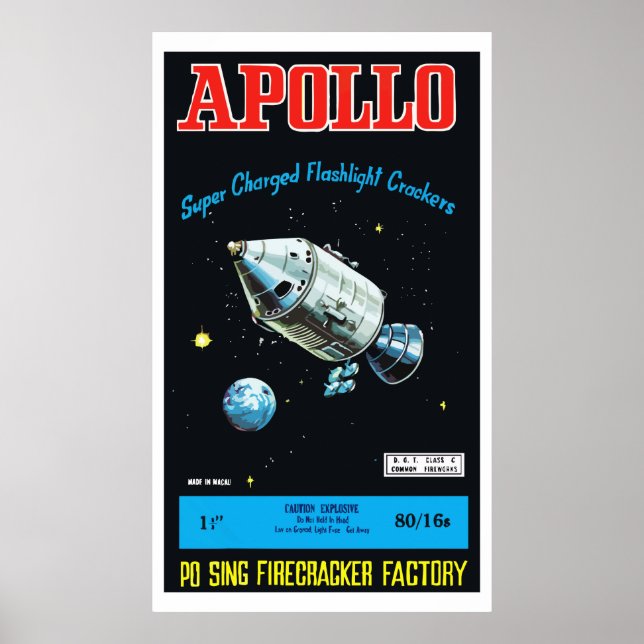 Apollo (Vintager chinesischer Firecracker) Poster (Vorne)