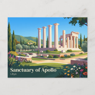 Apollonheiligtum Libya Postkarte