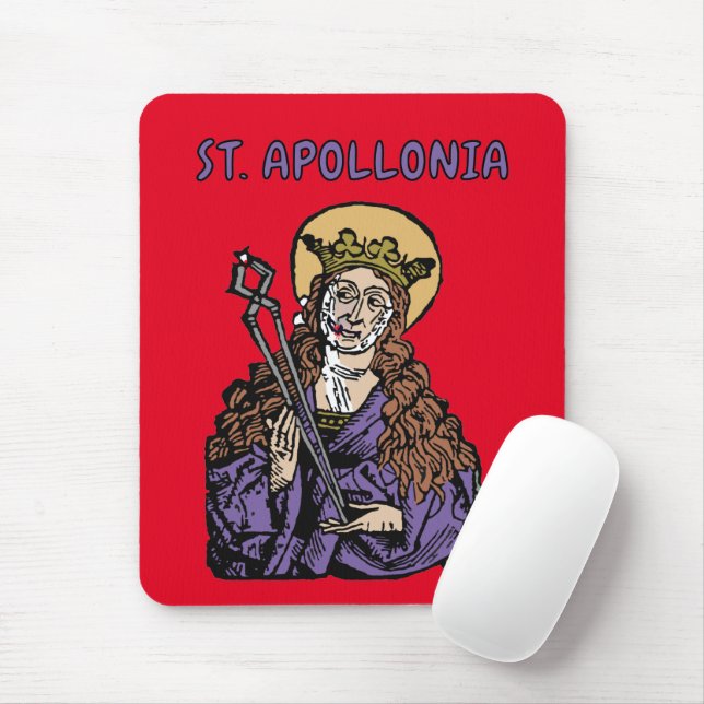 Apollonia mit Pulled Tooth (Nürnberg) Mousepad (Mit Mouse)