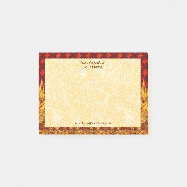 Apollonische Flammen (VVP 001) Horizonal 4"x3" Post-it Klebezettel (Vorderseite)