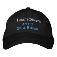 Apologetik Berean Learn & Discern Bibel Verse Hat
