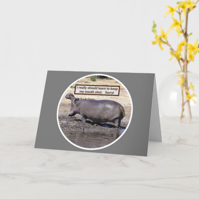 APOLOGIE/WIRKLICH SOLLTE LERNEN, MEINE MUTH BEHALT KARTE (Gelbe Blume)