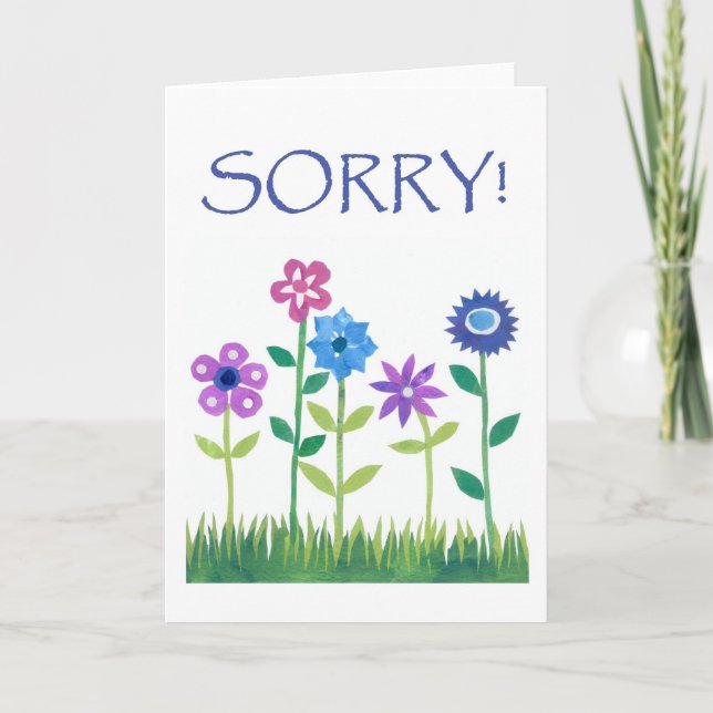 Apology Card - Blume Power Karte (Vorderseite)