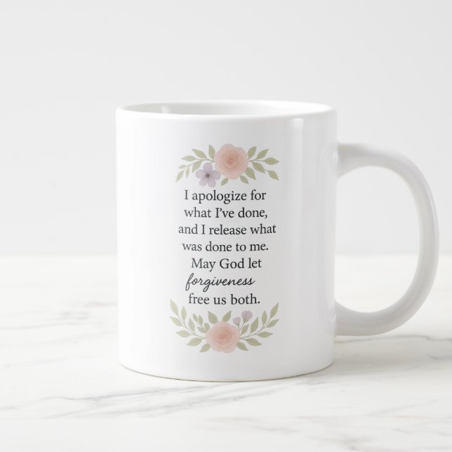 Apology/Forgiveness  Jumbo-Tasse (Rechts)