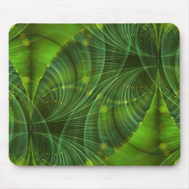 Apophysis Fraktal Art I - grün Mousepad (Vorne)