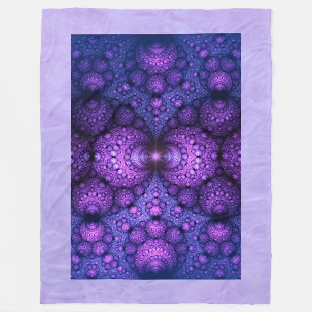 Apophysis-Fraktal - Atomfusion Fleecedecke (Vorderseite)