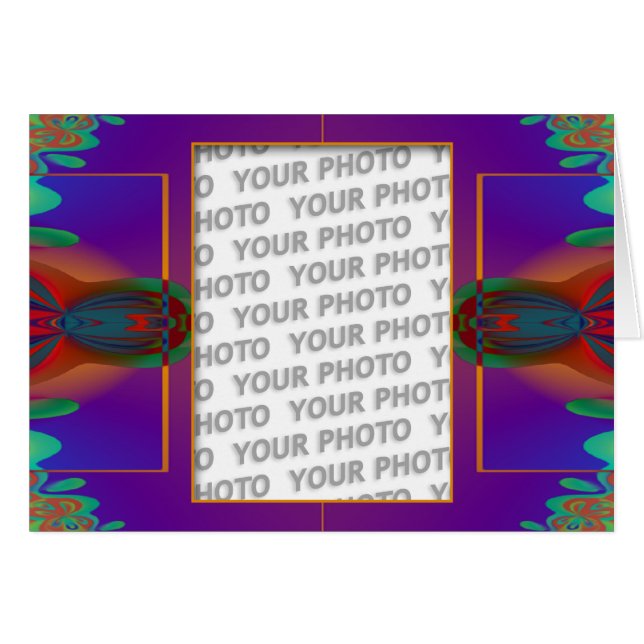 Apophysis Fraktal Dekoration + Ihr Foto (Vorderseite (Horizontal))