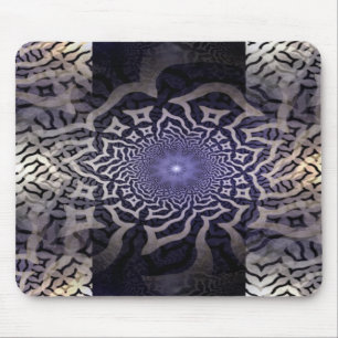 APOPHYSIS Fraktal Dekoration   Schwarzviolett Mousepad