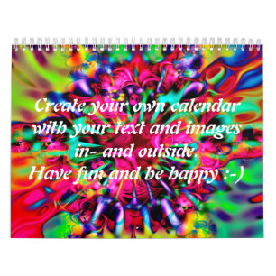 Apophysis Kaleidoskop I + Ihr Text & Bilder Kalender