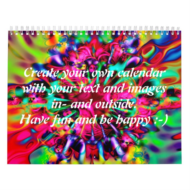 Apophysis Kaleidoskop I + Ihr Text & Bilder Kalender (Titelbild)