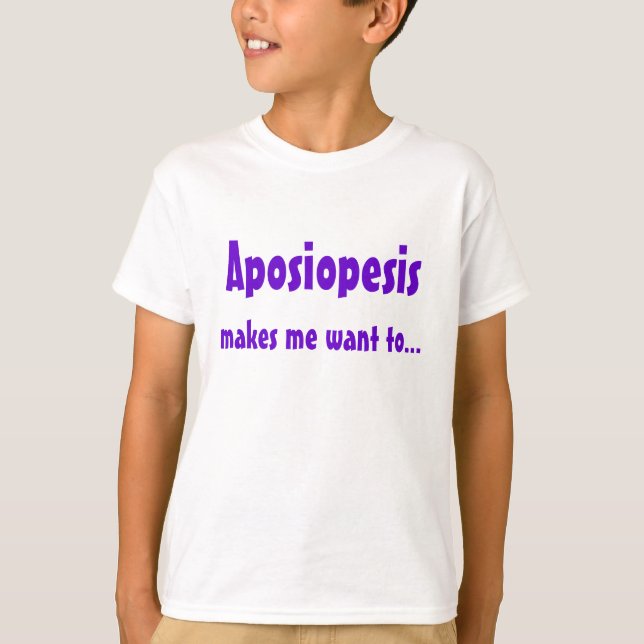 Aposiopesis T-Shirt (Vorderseite)
