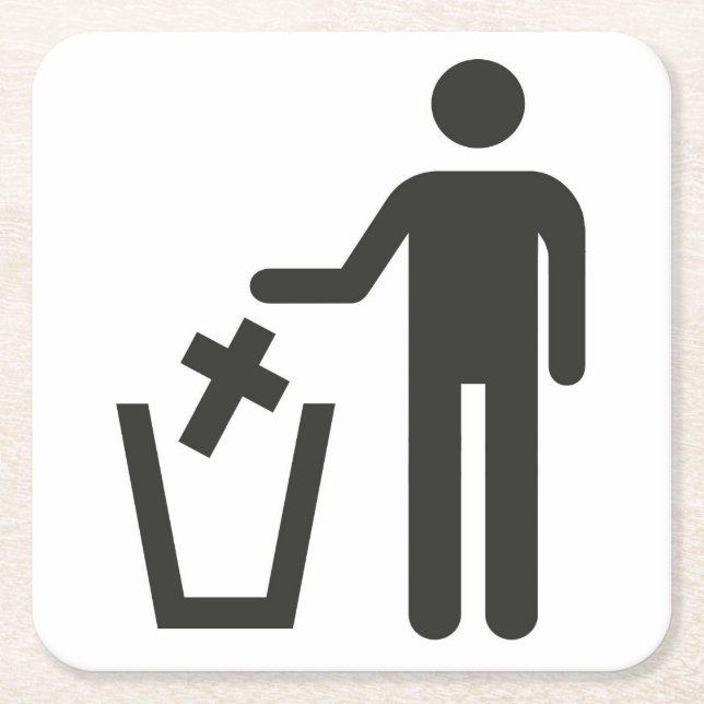 Apostasy Rechteckiger Pappuntersetzer (Vorderseite)