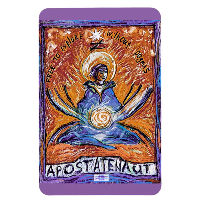 Apostatenaut - ohne Dogmen erkunden Magnet (Vertikal)