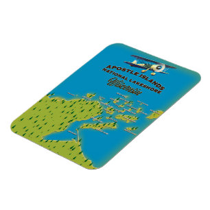 Apostel Islands National Lakeshore Map Magnet