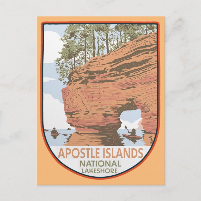 Apostel Islands National Lakeshore Postkarte (Vorderseite)