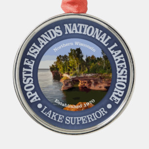 Apostel Islands National Lakeshore Silbernes Ornament
