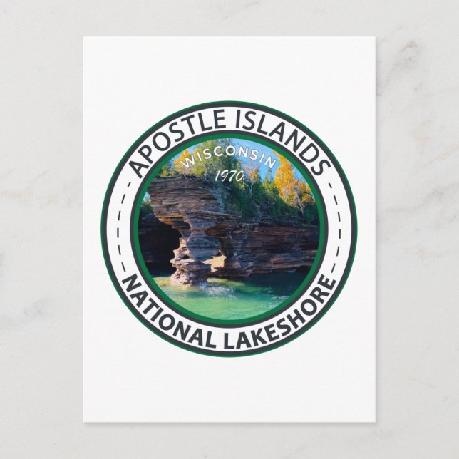 Apostel Islands National Lakeshore Wisconsin Abzei Postkarte (Vorderseite)