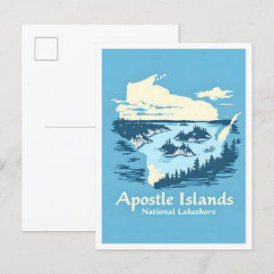 Apostel Islands National Lakeshore Wisconsin Postkarte