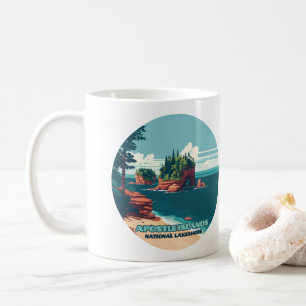 Apostel Islands National Lakeshore Wisconsin Retro Kaffeetasse