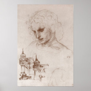 Apostel Jacobus Sforza-Schloss, Leonardo da Vinci Poster
