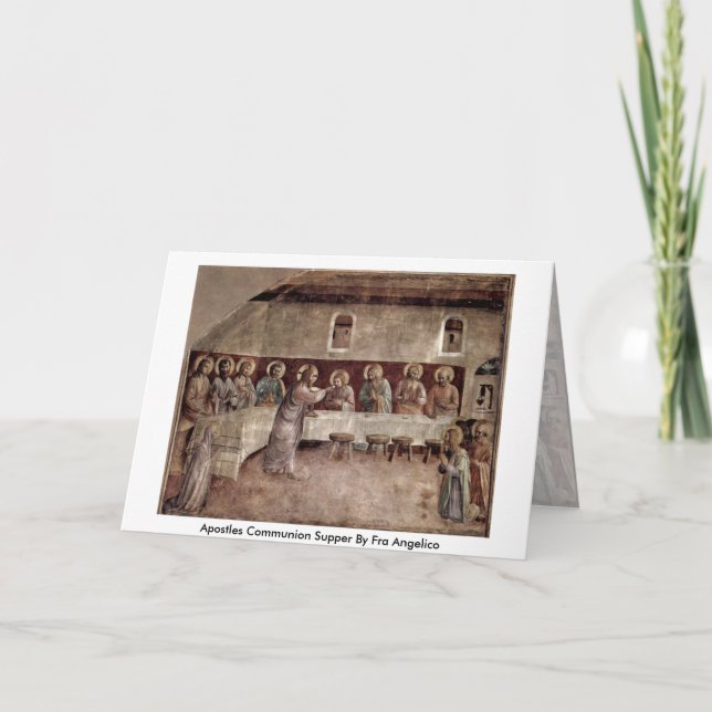 Apostel Kommunizer von Fra Angelico Karte (Vorderseite)