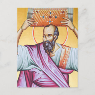 Apostel Paul Orthodox Christliches Symbol Postkarte