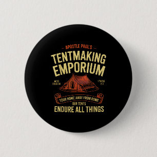Apostel Paulus Zeltmacherei Emporium Christen Camp Button