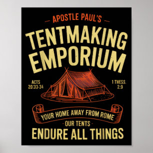 Apostel Paulus Zeltmacherei Emporium Christen Camp Poster