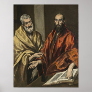 Apostel Petrus und Paulus von El Greco Druck Poster