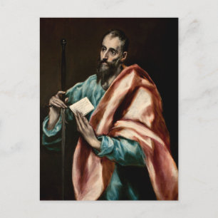 Apostel St. Paulus von El Greco Postkarte