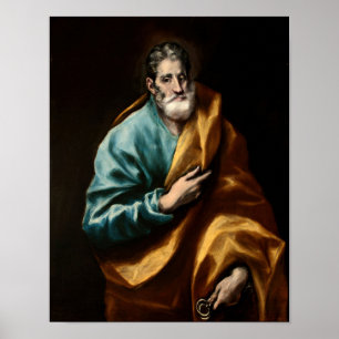 Apostel St. Peter von El Greco Druck Poster