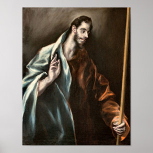 Apostel St. Thomas von El Greco Druck Poster
