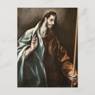 Apostel St. Thomas von El Greco Postkarte