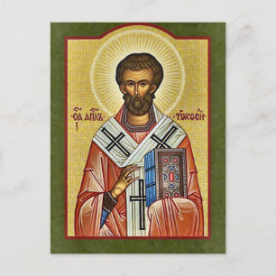 Apostel Timotheus von den Siebzig Orthodoxen Ikone Postkarte